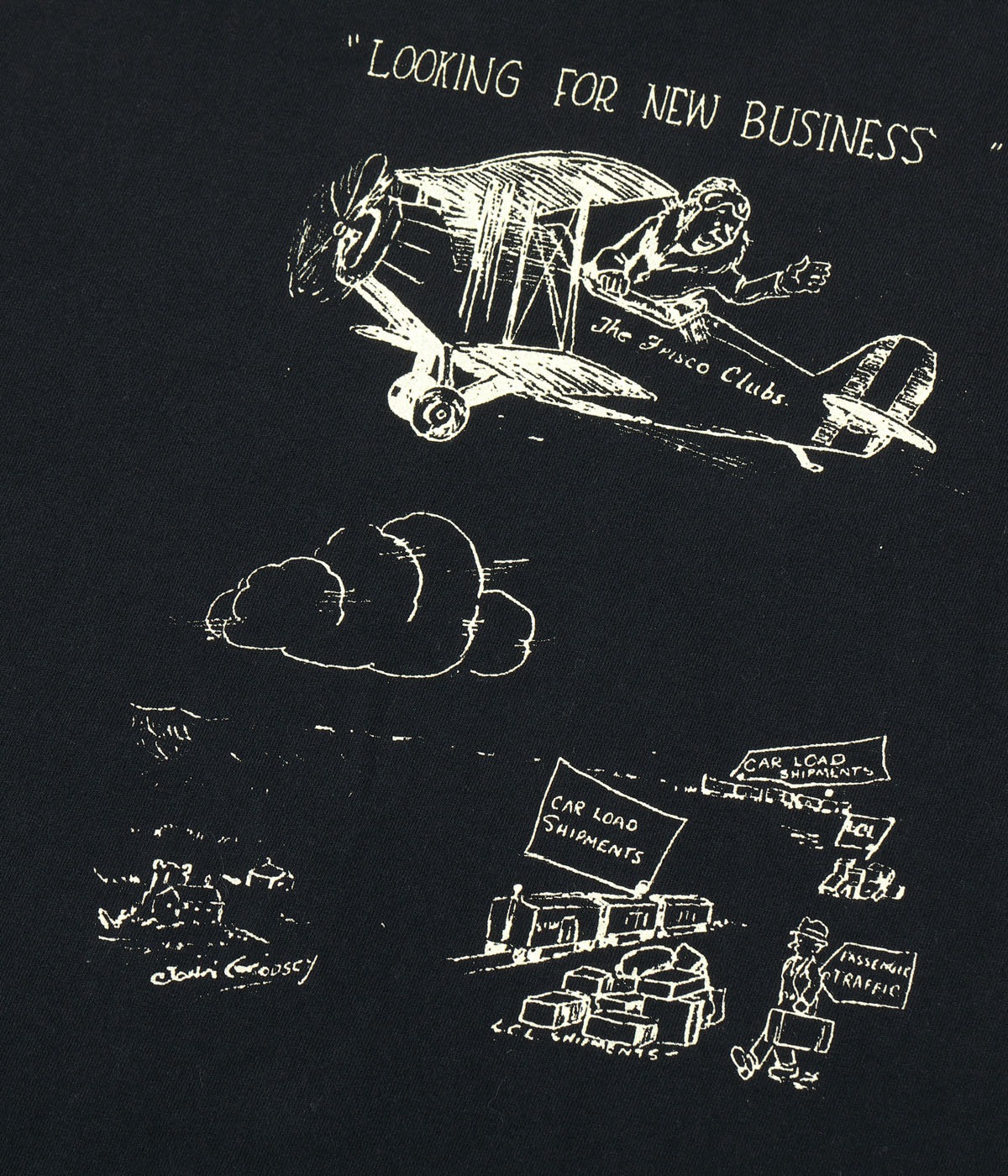 Lot No. SC79584 / 1920's CARTOON T-SHIRT ��AMONG OURSELVES��