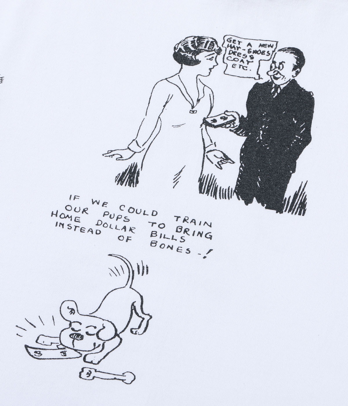 Lot No. SC79584 / 1920's CARTOON T-SHIRT ��AMONG OURSELVES��