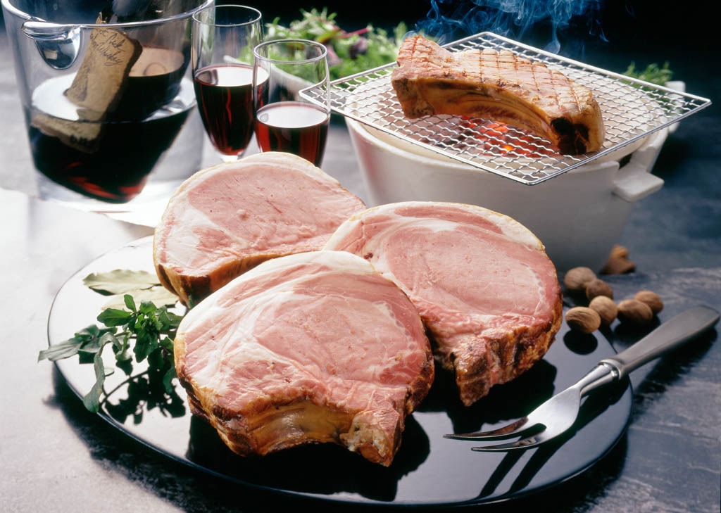 秀麗豚 骨付きロースハム　G-741