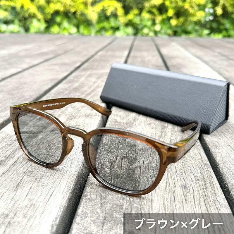 ファッション用グラス ウェリントン型