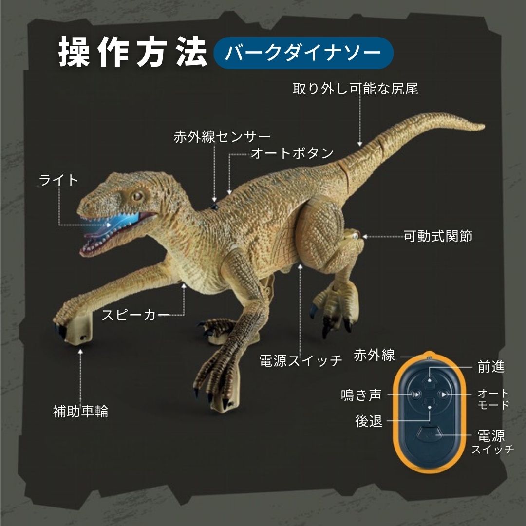 恐竜ラジコン(バークダイナソー) | 電子おもちゃ | グローダーくんの