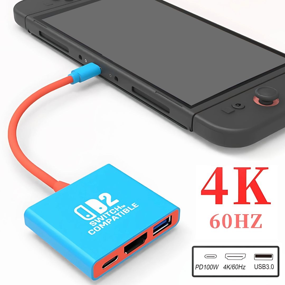 Switch2 �����å�2 �ݡ����֥� �ɥå� Nintendo switch 2 4K ��® ���� ���� TV �ƥ�� ��˥��� ��³ HDMI USB ¿��ǽ �ݡ����֥�ɥå� ����ѥ��� �������� ���� �С����ǡ� ������ ���ꥹ�ޥ� �ץ쥼��� ���ե�