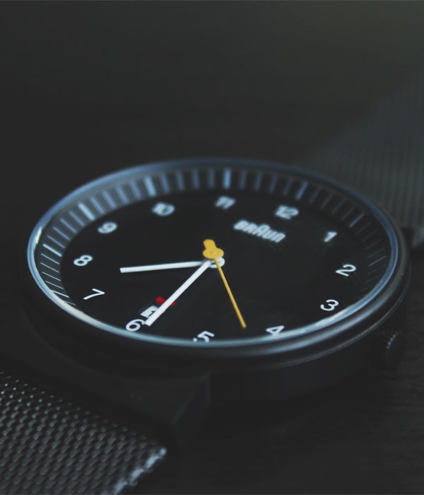 名入れ商品サンプル・時計【BLACK】