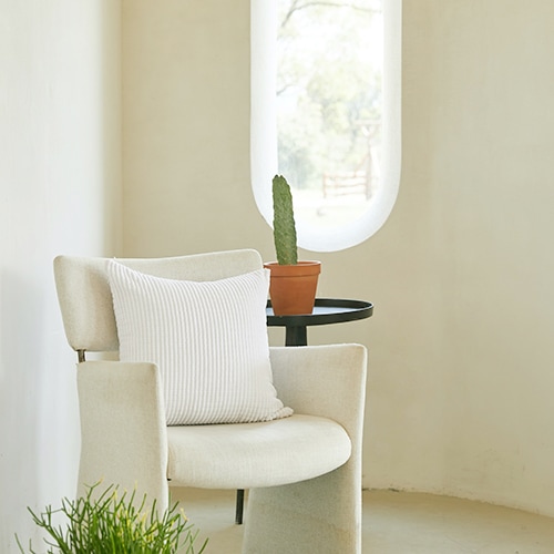 一人掛けソファ ホワイト