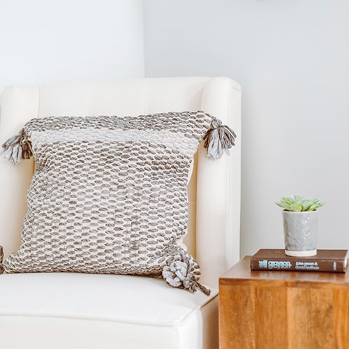 手織りクッション