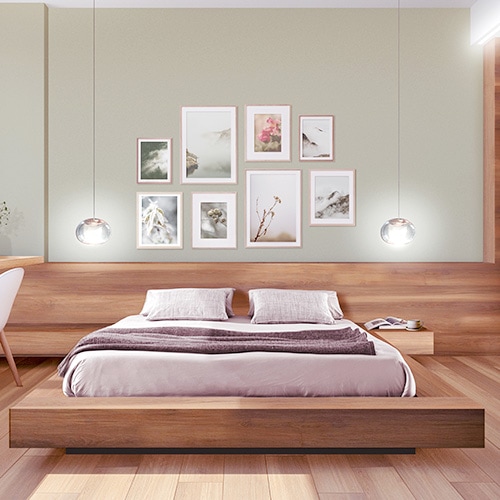 ダブルベッド ロータイプ