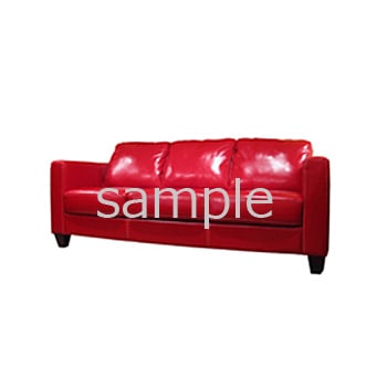 3人掛け赤レザーソファ | インテリア・家具,ソファ | サンプルショップ