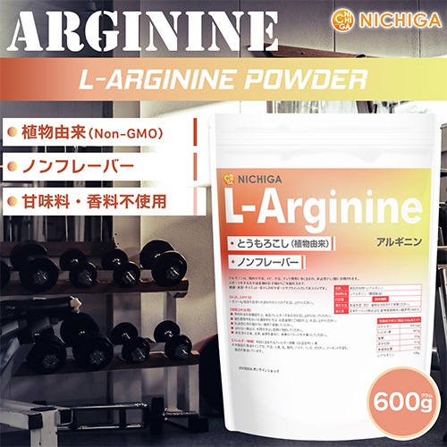 L-���륮�˥��L-Arginine�˿�ʪͳ�� 600�� �ڥ᡼��������̵���� ���ߥλ� �Υ�ե졼�С� [01] NICHIGA(�˥���)