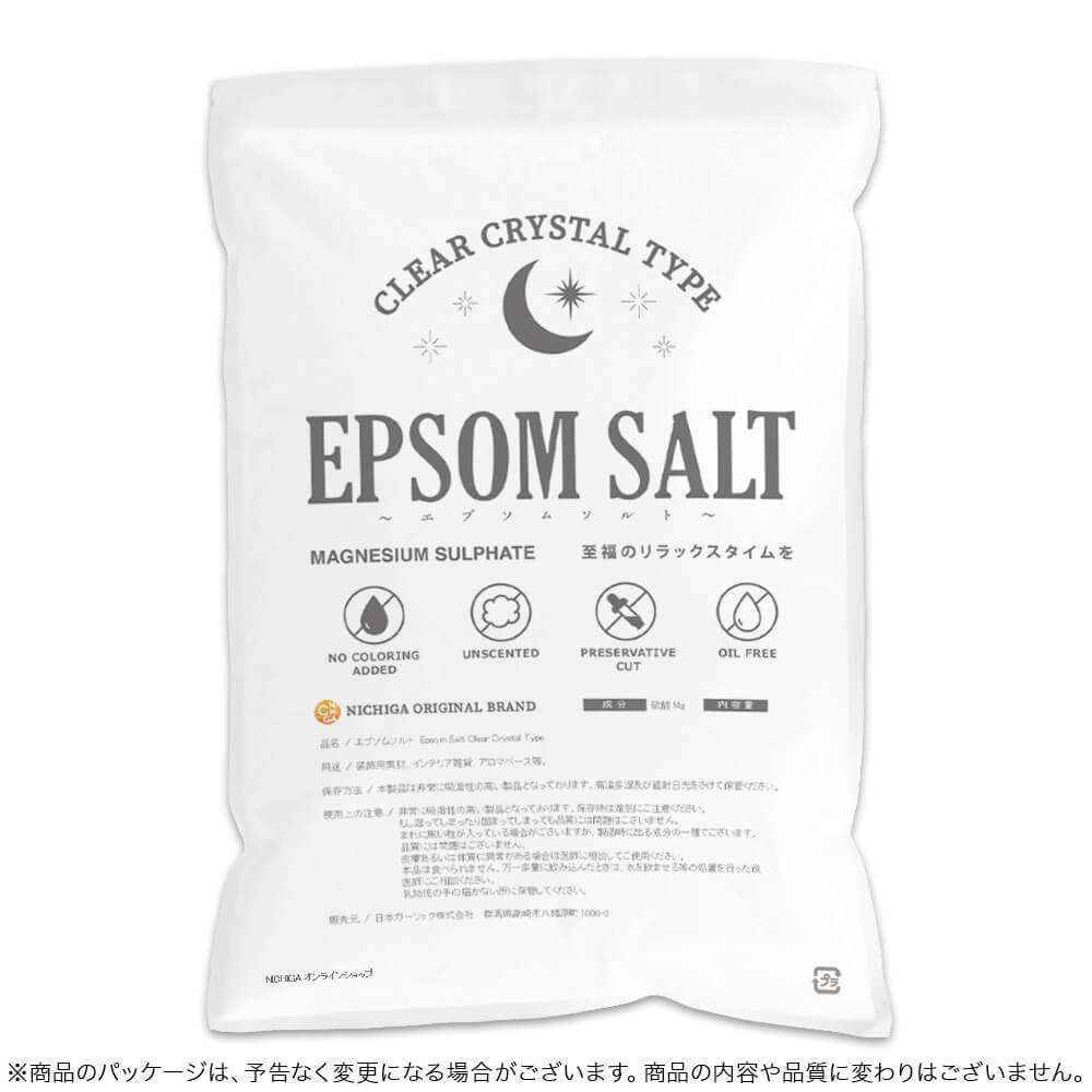 ���ץ��ॽ��� EPSOM SALT ��Clear Crystal Type�� 4.5��������̵��(��������)�� ̵������̵�忧������ޥ��åȡ�������ե꡼ MAGNESIUM SULPHATE NICHIGA(�˥���) TK1