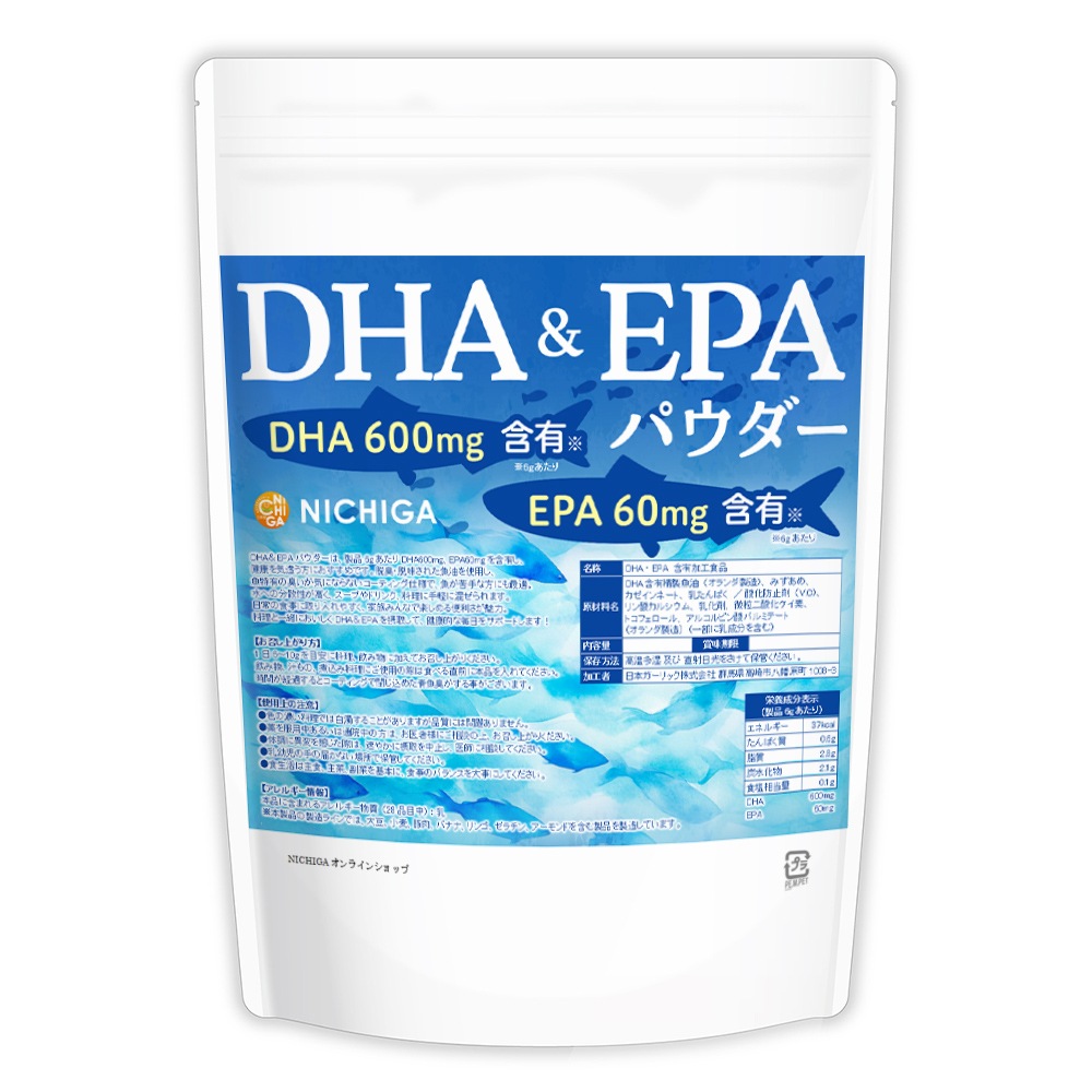 DHA & EPA �ѥ����� 400g ���ᥬ3���û� [6g������DHA 600mg��EPA 60mg��ͭ] [05] NICHIGA(�˥���)