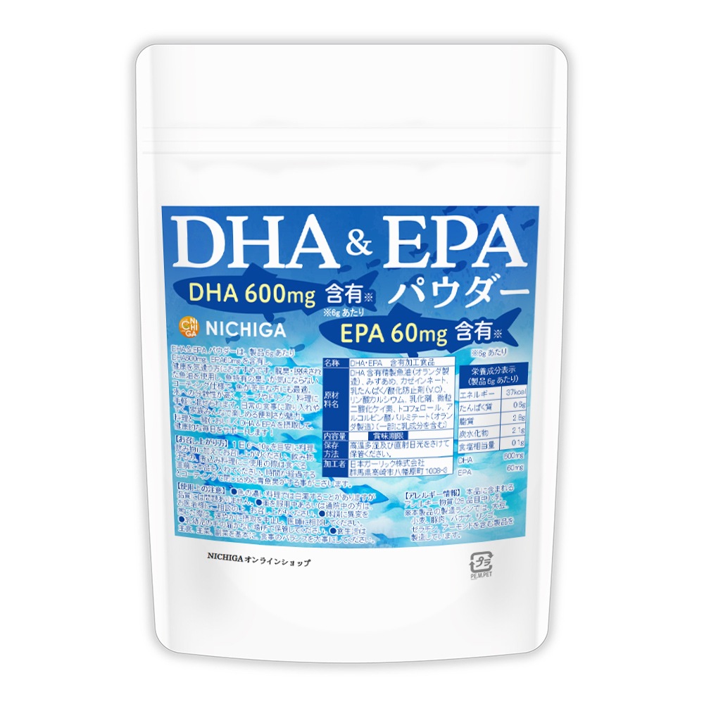 DHA & EPA �ѥ����� 150g ���ᥬ3���û� [6g������DHA 600mg��EPA 60mg��ͭ] [02] NICHIGA(�˥���)