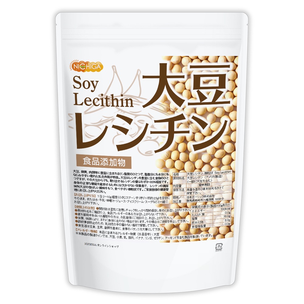��Ʀ�쥷���� ��γ�� Soy Lecithin 1��� �ե����ե������륳��� ����� ��ʪ���쥷���� ��Ʀͳ�� NICHIGA(�˥���) TK0