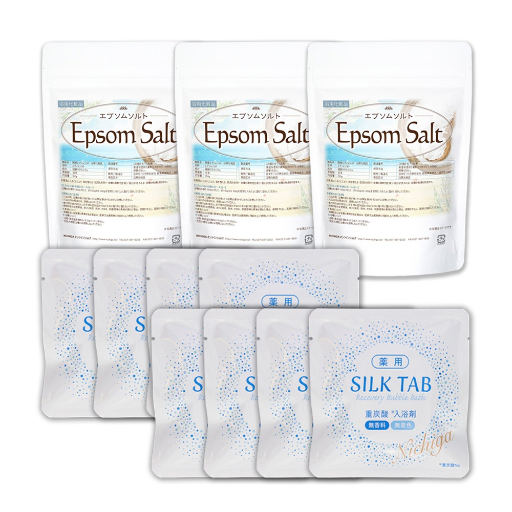 㤪ʽúޥåȡ  SILK TAB ڰʡ8 + ץॽȡѲʡ3503 EpsomSalt NICHIGA(˥) TK0