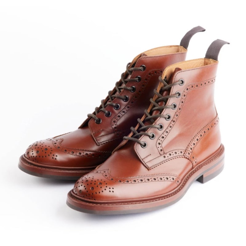 トリッカーズ STOW MARRON ウィングチップ メンズ