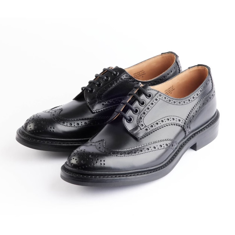 トリッカーズ バートン|BOURTON BLACK ウィングチップ メンズ