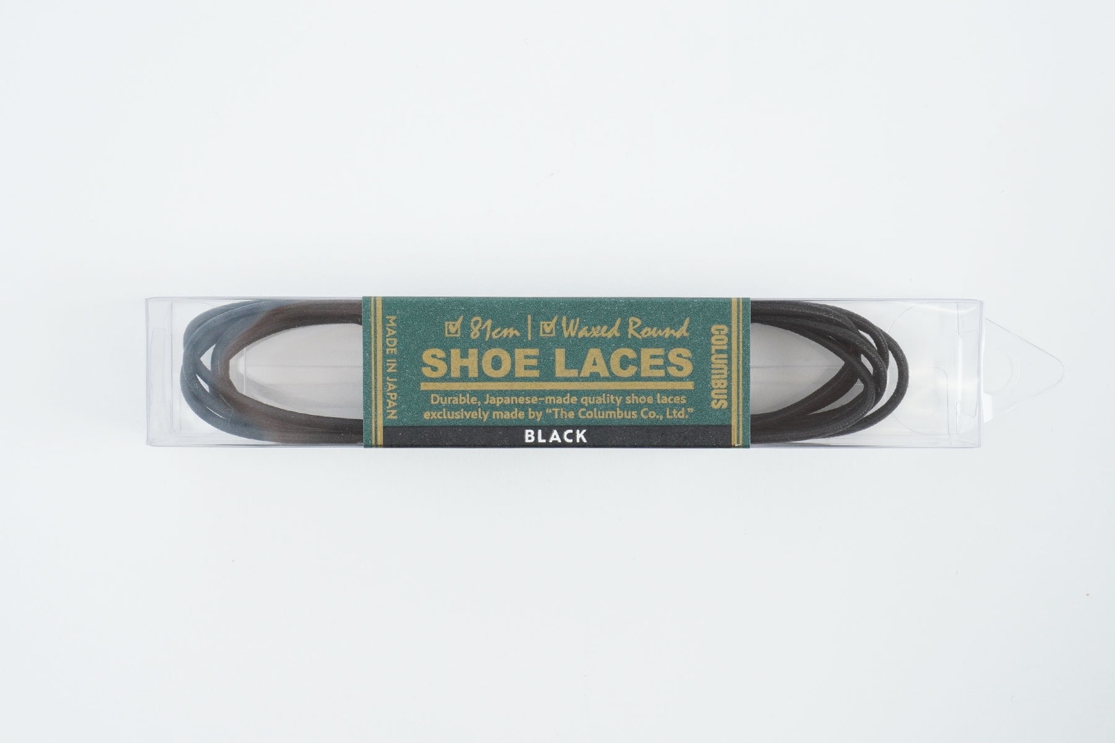 ブートブラック BTBCBシューレース丸[NORGDS] BLACK