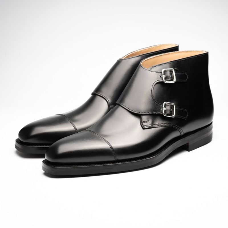 【ほぼ新品】クロケット＆ジョーンズ/ダブルモンク/UK9/27.5 SALE】クロケット&ジョーンズ レプトン|REPTON DARKBROWN ダブル