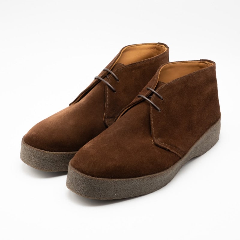 サンダース BRIT CHUKKA BLACK プレーントウ メンズ | サンダース
