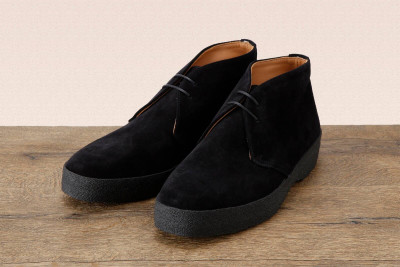 靴 SANDERS e boots UK8 別注】SANDERS GEORGE BOOTS 3アイレットレース