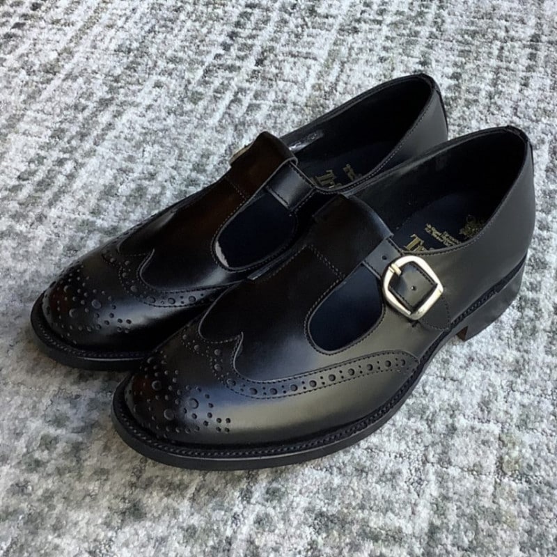 【再値下げ】【SUMMER SALE】トリッカーズ サンプル品 BLACK Tストラップ メンズ[返品交換不可]