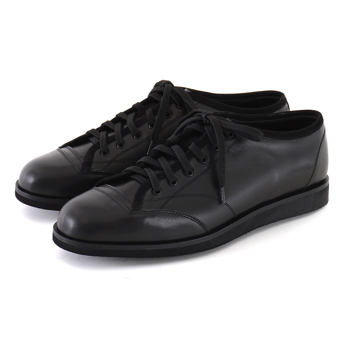 デュカル 6361002 BLACK レザースニーカー メンズ
