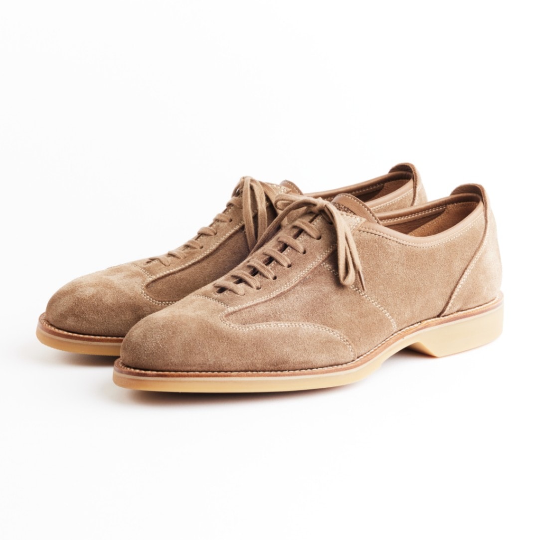 【7月18日銀座店先行発売スタート】クロケット＆ジョーンズ ボウランド|BOWLAND TAUPE レザースニーカー メンズ