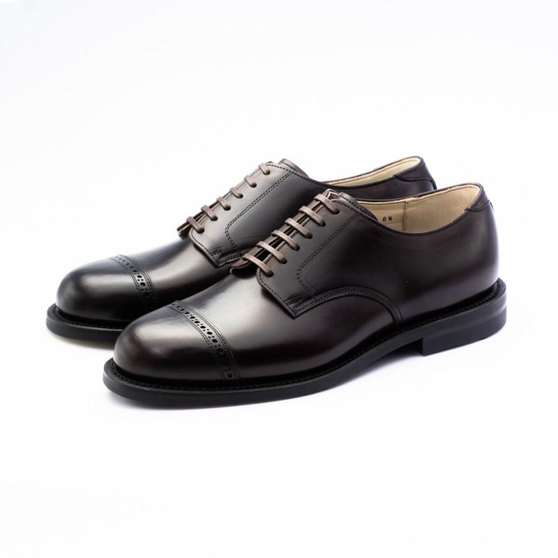 極美品 trading post トレーディングポスト 26.5 プレーントゥ トレーディングポスト クレイ|CLAY BLACK プレーントゥ メンズ