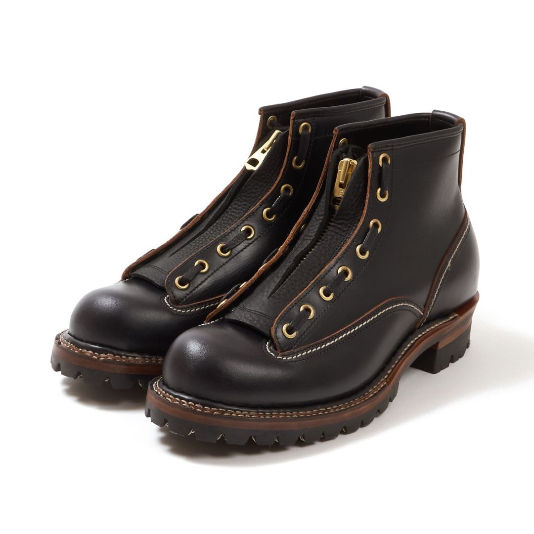 トレーディングポスト TPRS011001 BLACK ラインマンブーツ メンズ