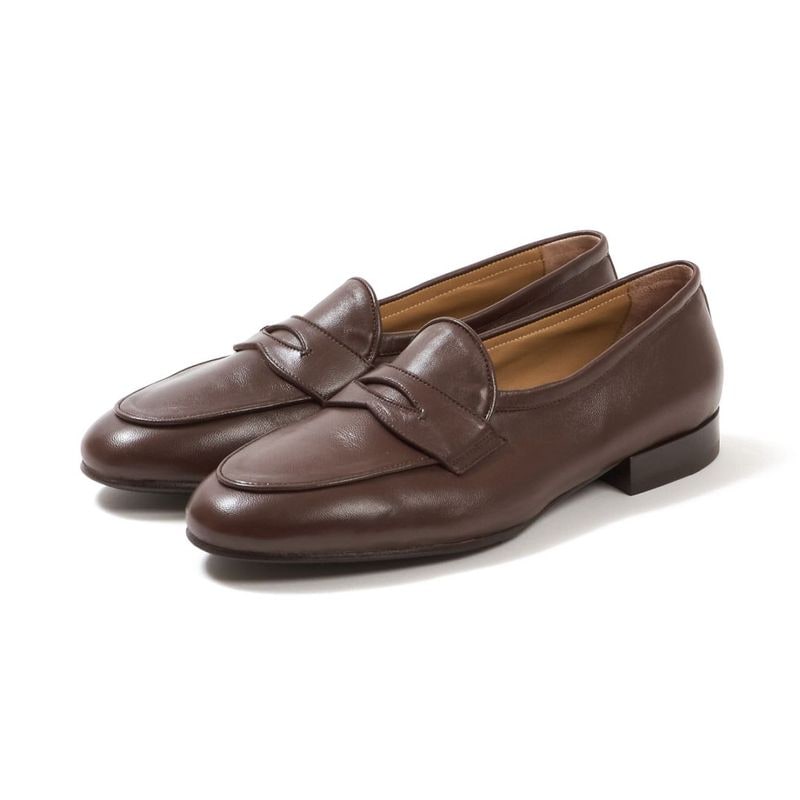 トレーディングポスト LUPO DARKBROWN ローファー メンズ