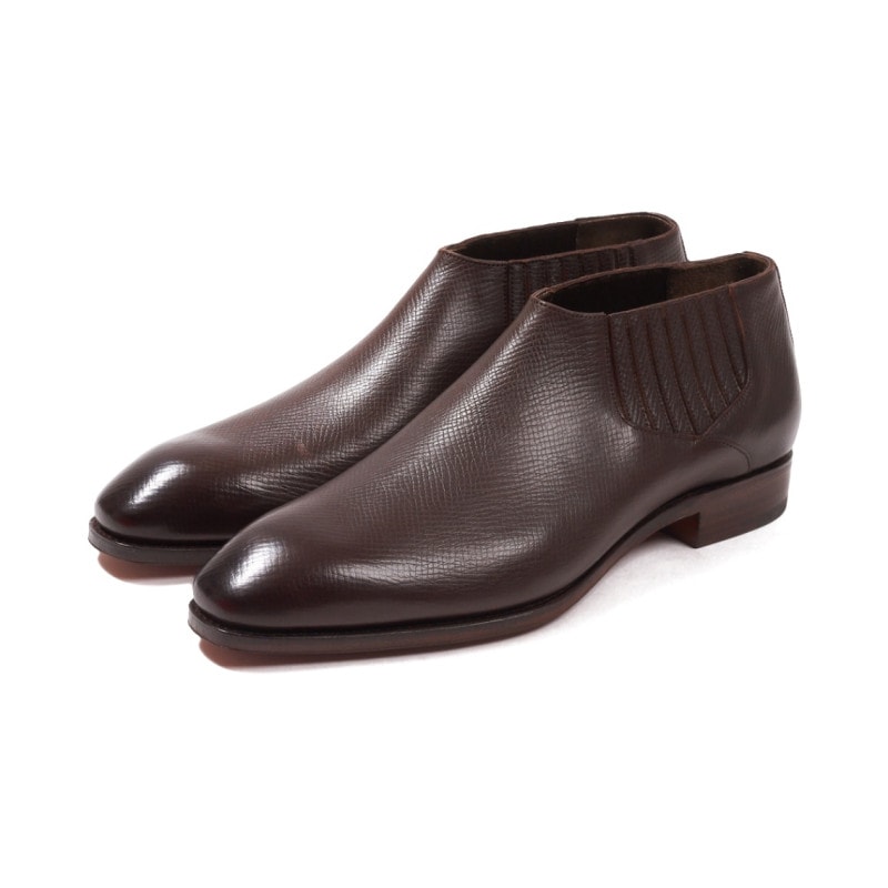 カルミーナ 80850003 BROWN サイドゴアブーツ メンズ