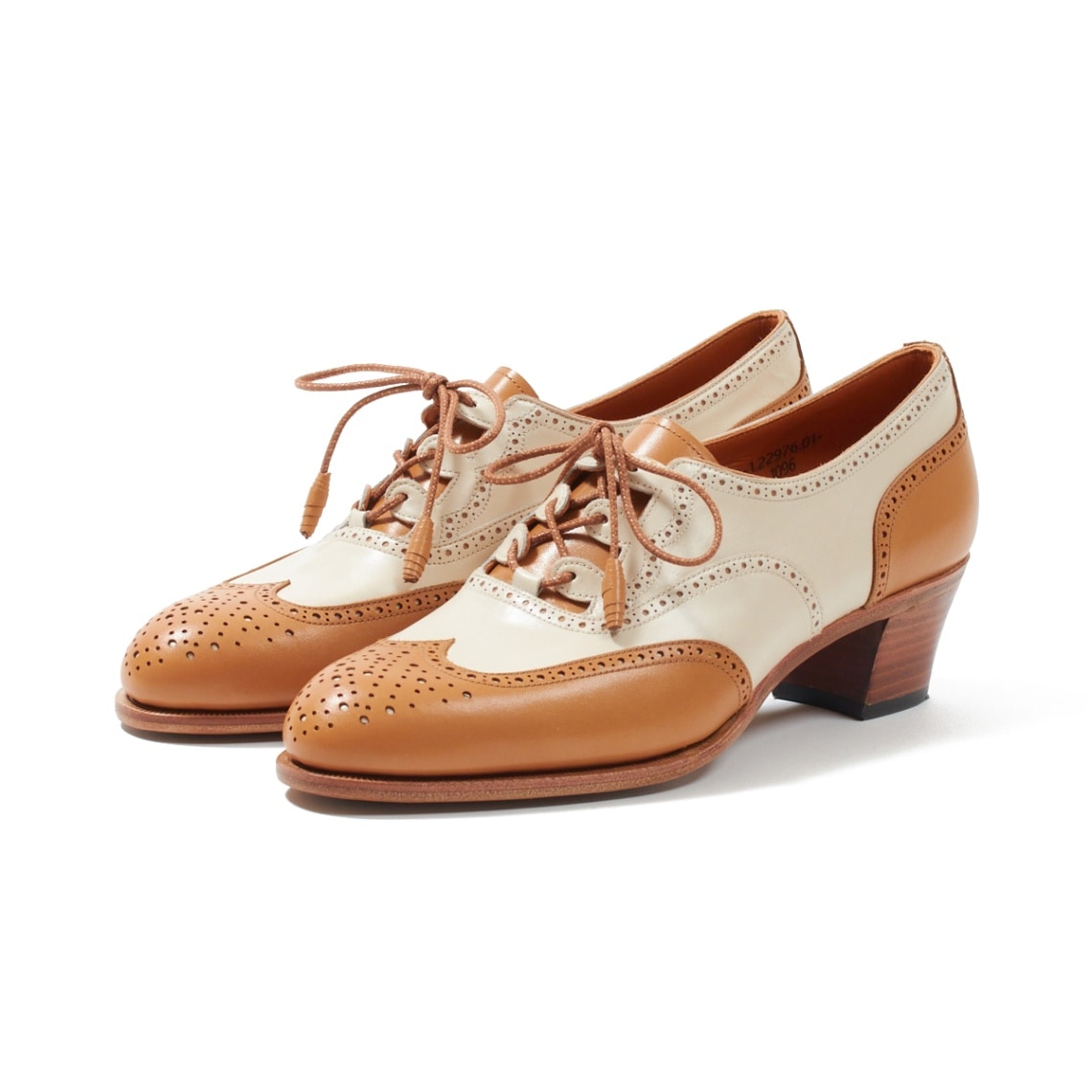 カルミーナ 1090 CAMEL+BONE ウィングチップ レディース | カルミーナ