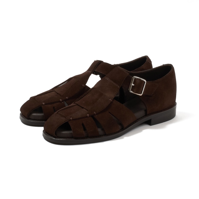 トレーディングポスト CBV1626 DARKBROWN グルカサンダル メンズ