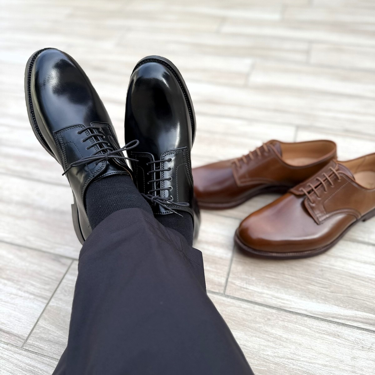 クロケット＆ジョーンズ ミッドハース 3|MIDHURST 3 BLACK プレーントゥ メンズ