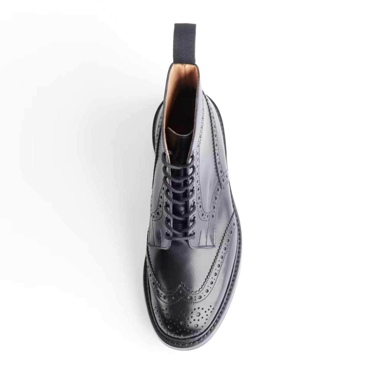 トリッカーズ STOW BLACK ウィングチップ メンズ