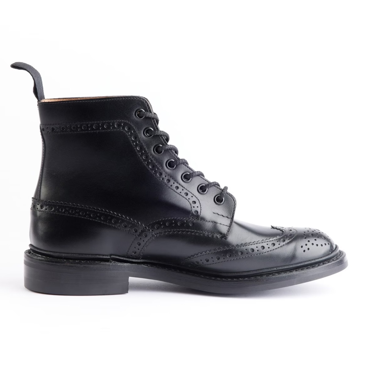 トリッカーズ STOW BLACK ウィングチップ メンズ