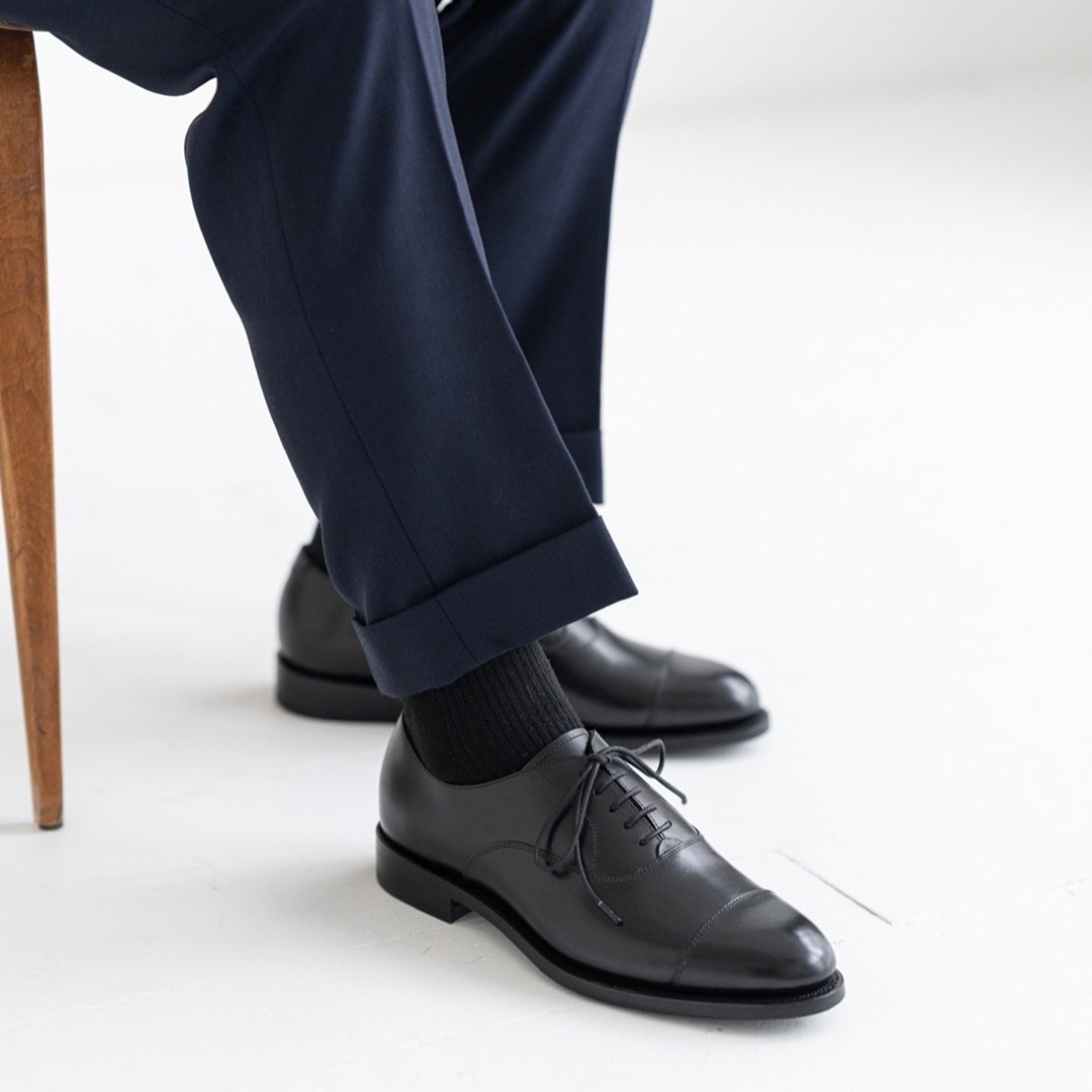 トレーディングポスト CBV1025 BLACK ストレートチップ メンズ