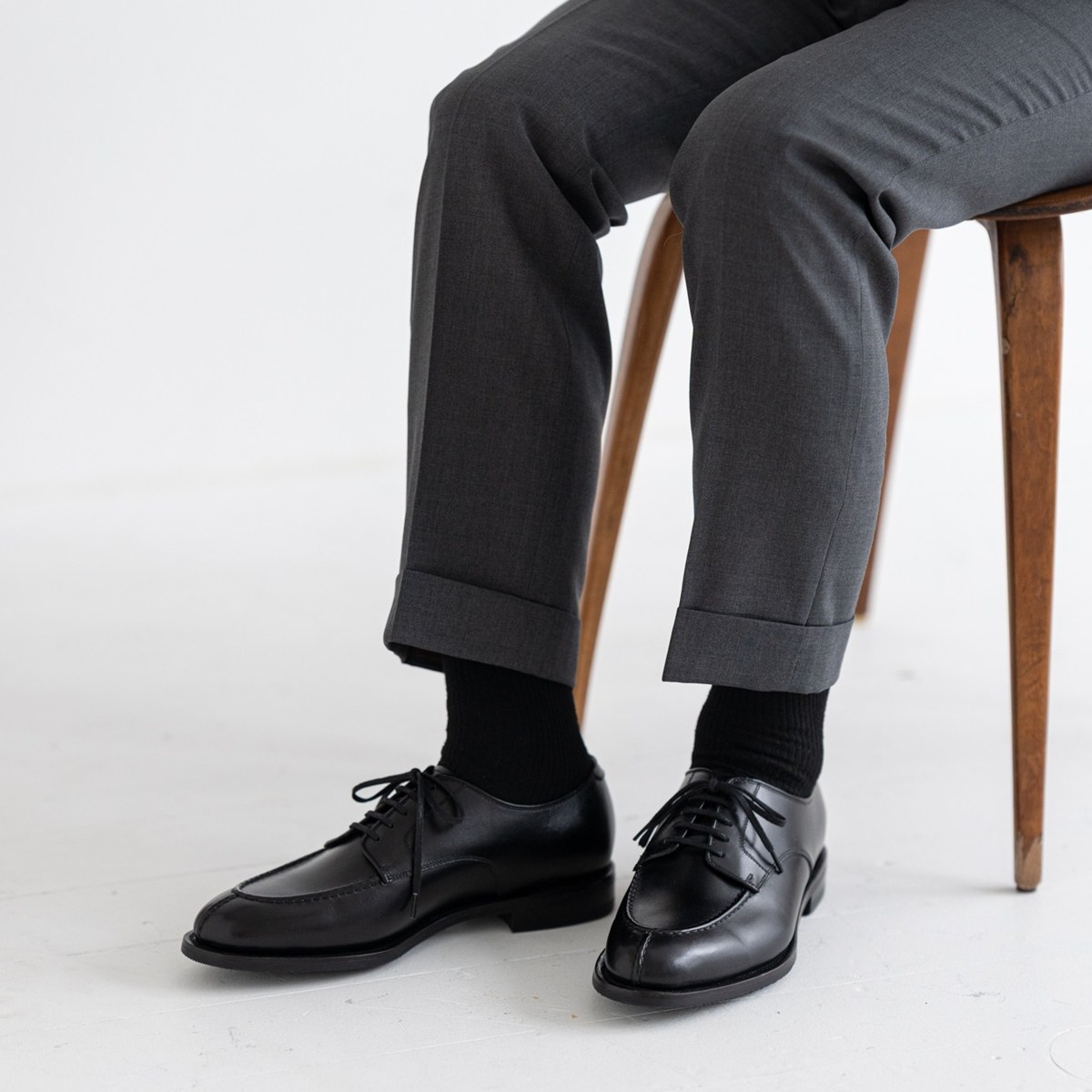 トレーディングポスト CBV1125 BLACK Uチップ メンズ