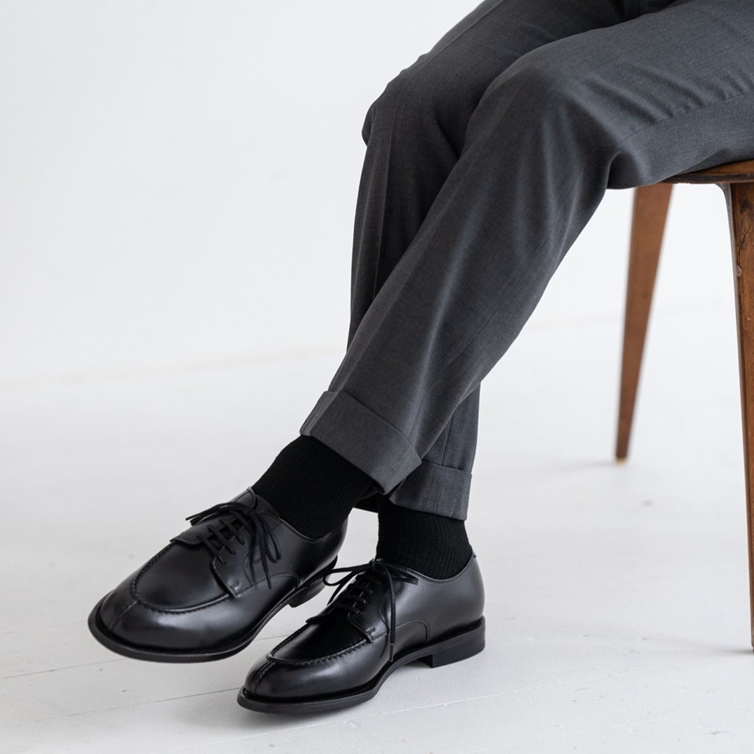 トレーディングポスト CBV1125 BLACK Uチップ メンズ