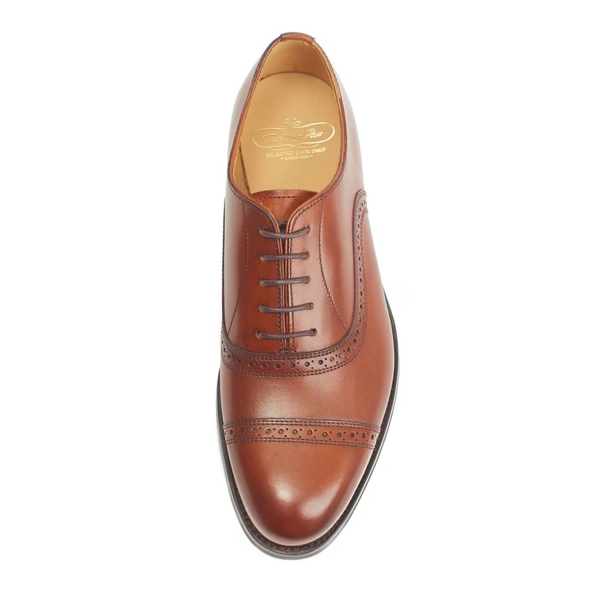 トレーディングポスト T1912 BROWN パンチドキャップトゥ メンズ