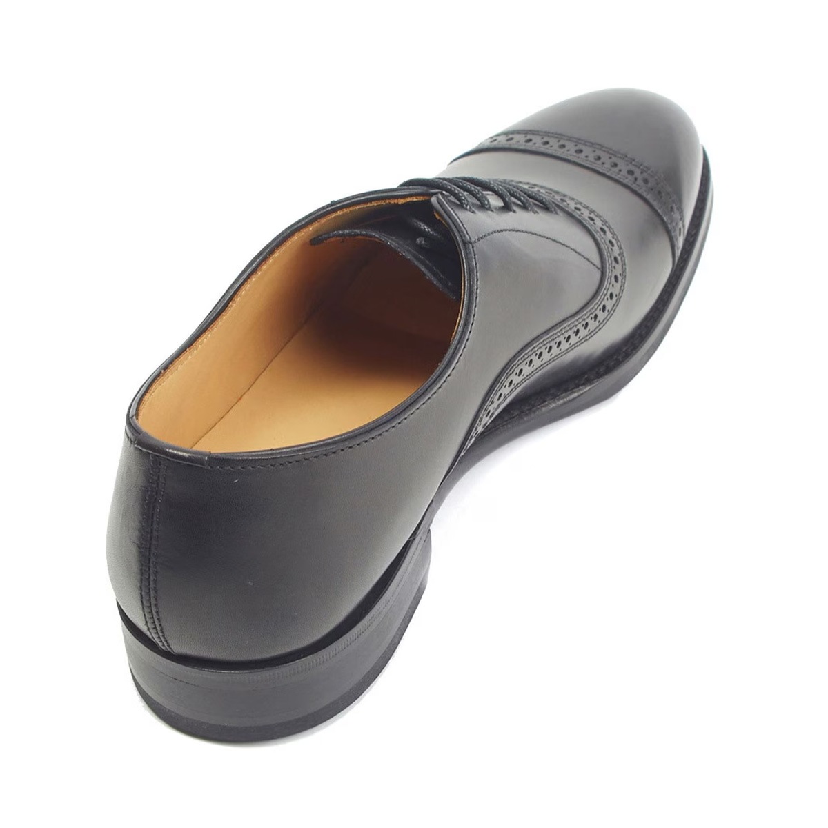 トレーディングポスト T1912 BLACK パンチドキャップトゥ メンズ