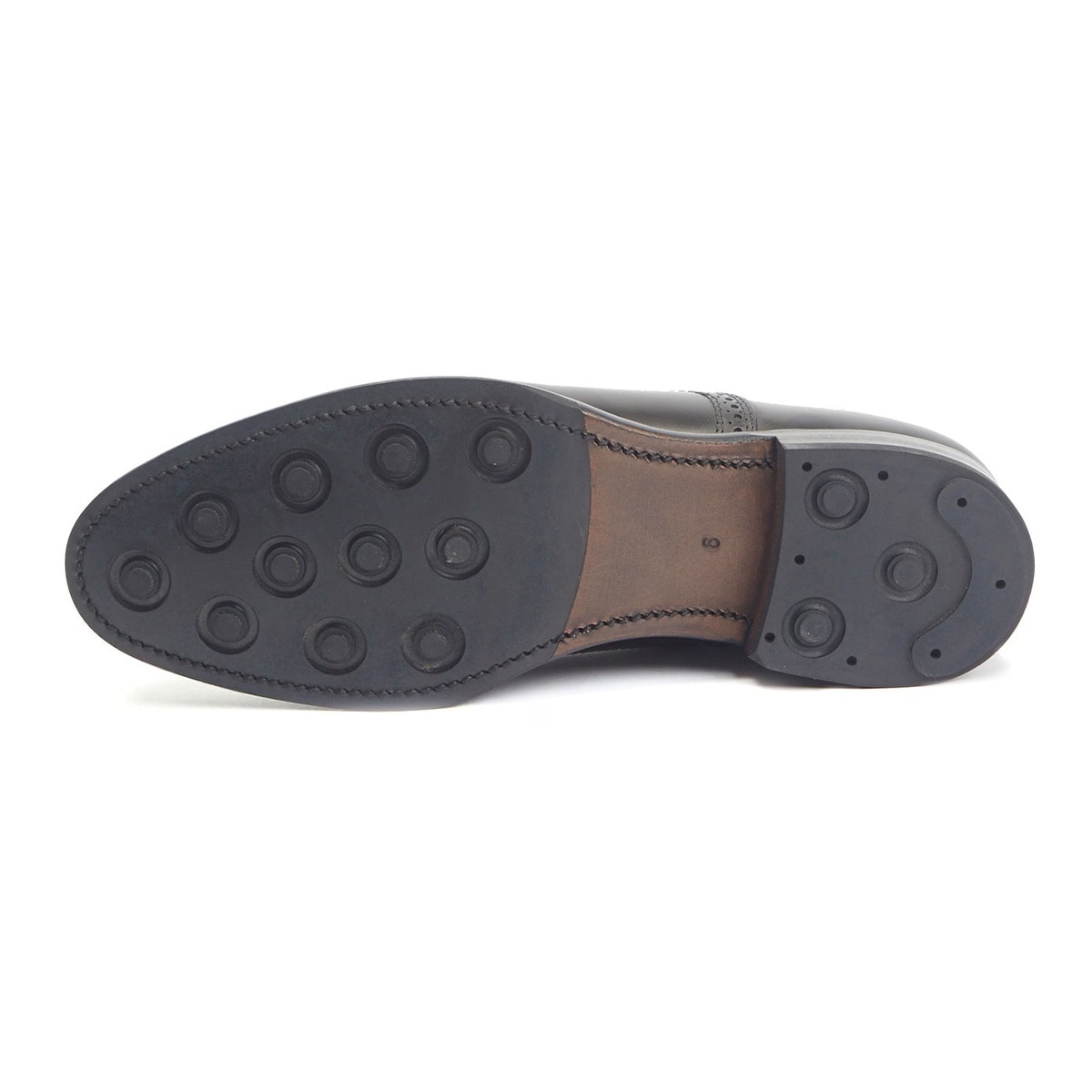 トレーディングポスト T1912 BLACK パンチドキャップトゥ メンズ