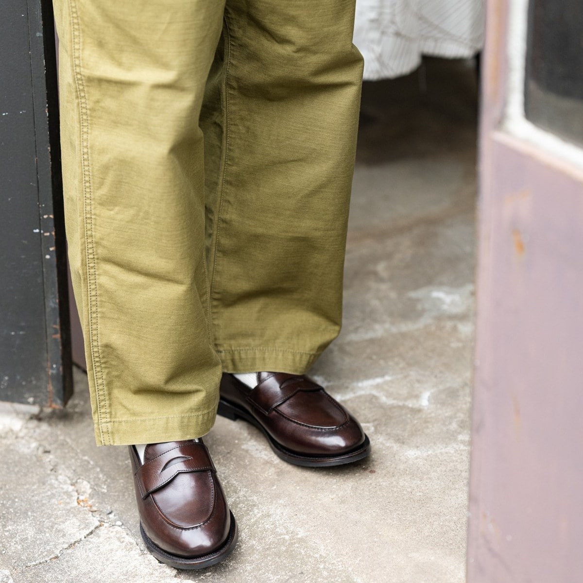 トレーディングポスト CBV1225 DARKBROWN ローファー メンズ