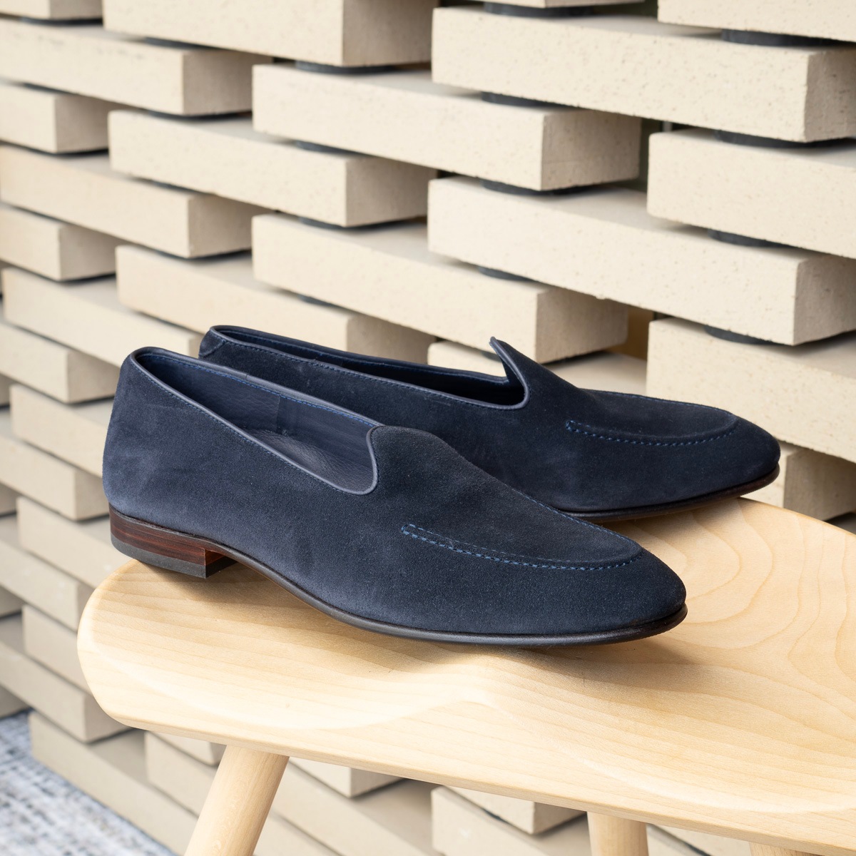 カルミーナ 580759 NAVY ヴァンプローファー メンズ
