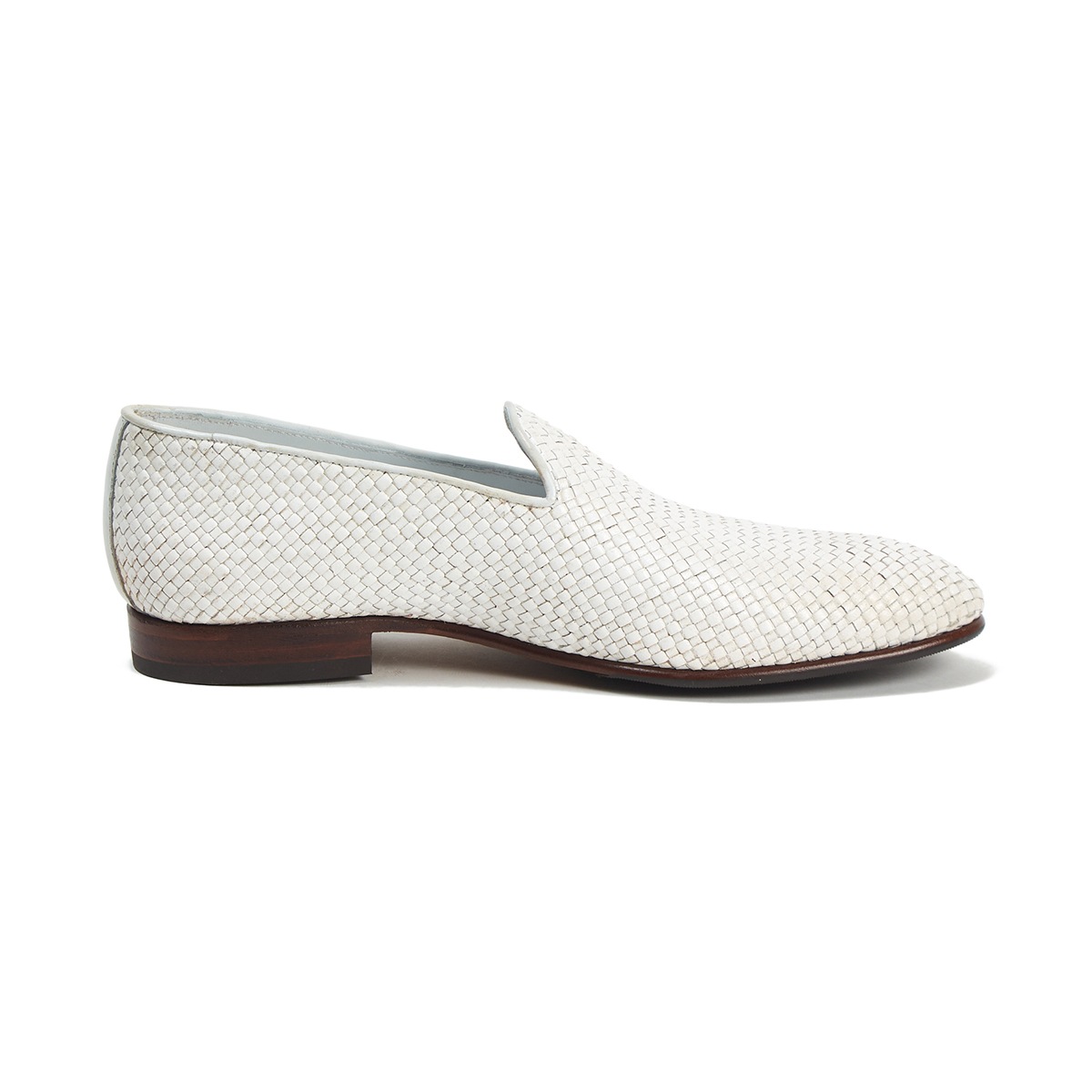 【再値下げ】【SALE】カルミーナ 580918 WHITE プレーンローファー メンズ[サイズ交換不可]