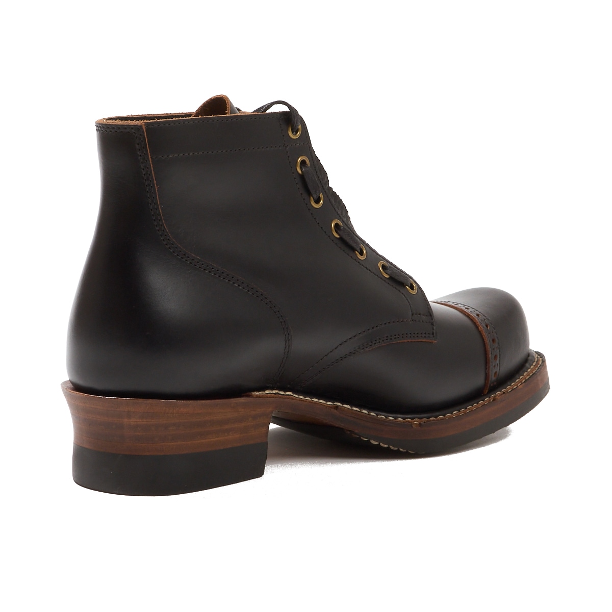 トレーディングポスト TPRS013001 BLACK レースアップブーツ メンズ