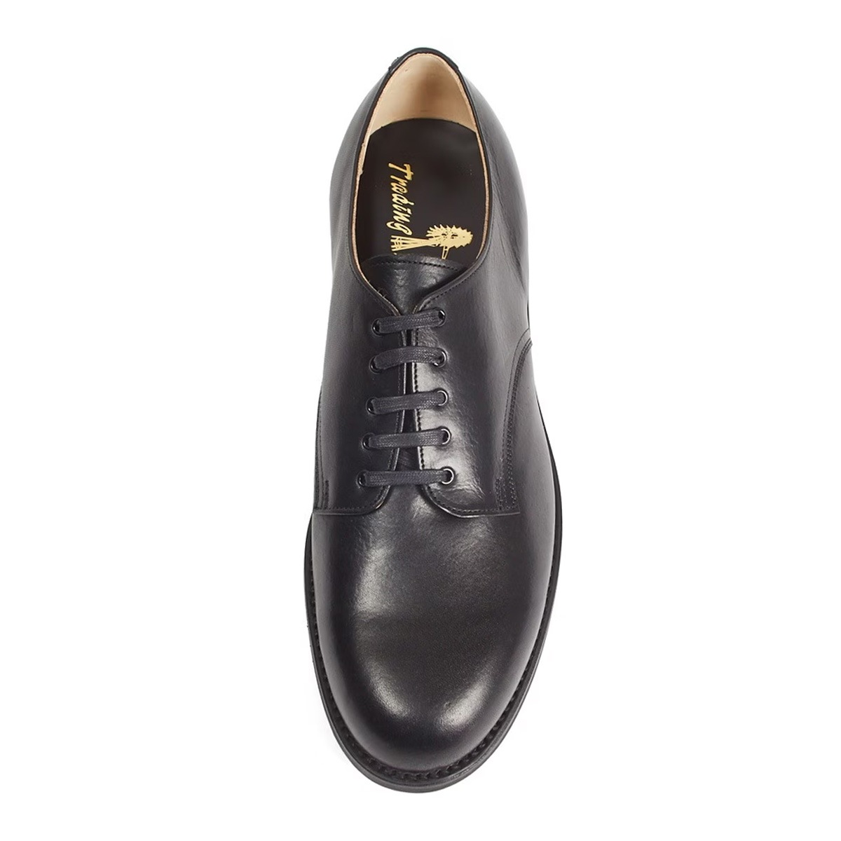 トレーディングポスト RS-1 BLACK オフィサーシューズ メンズ