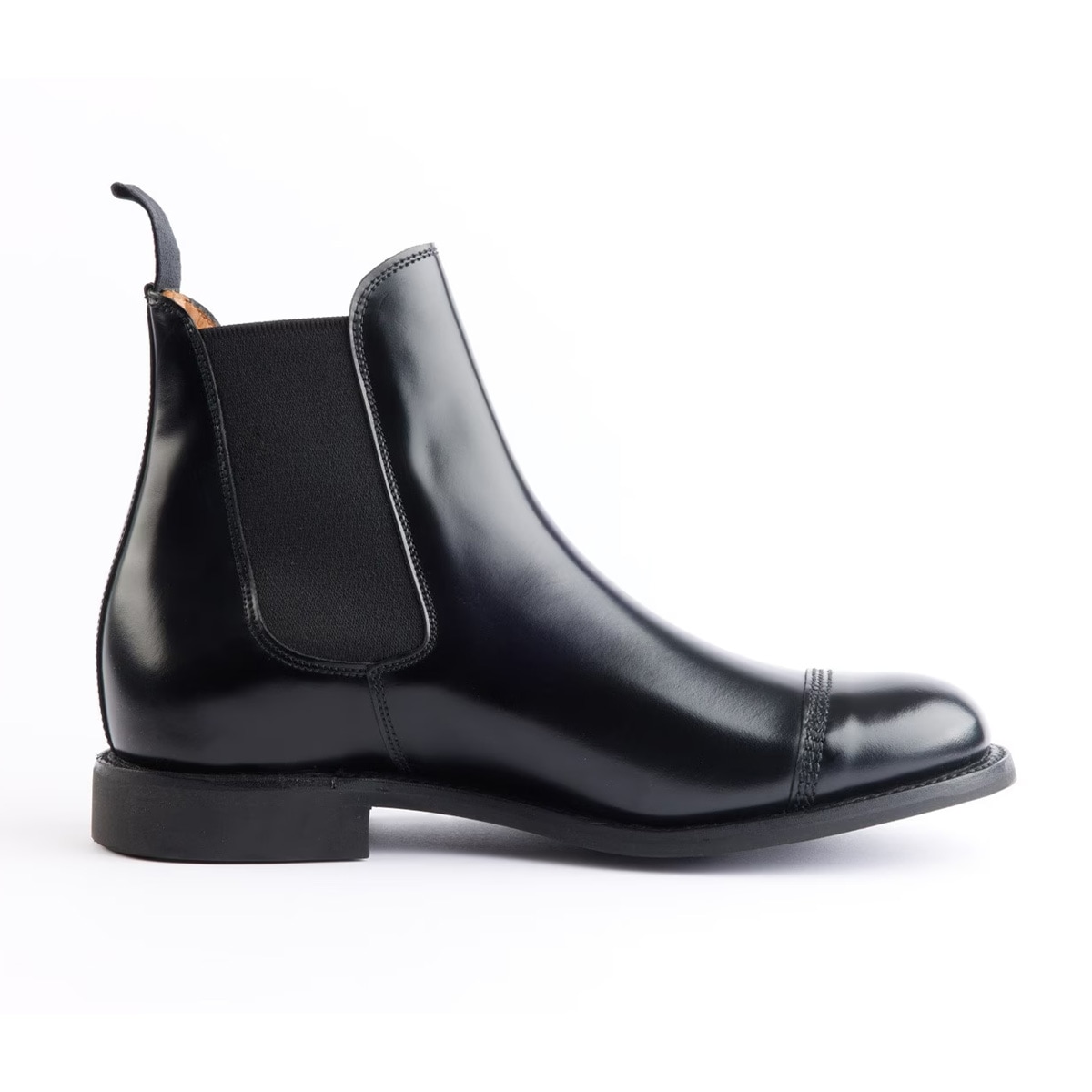 サンダース MILITARY CAP TOE CHELSEA BOOT BLACK サイドゴアブーツ メンズ