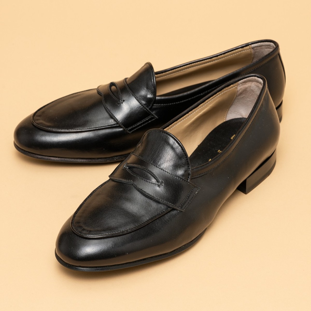 トレーディングポスト LUPO BLACK ローファー メンズ