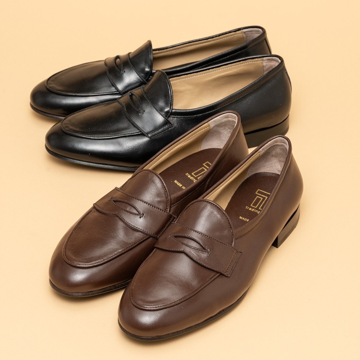 トレーディングポスト LUPO DARKBROWN ローファー メンズ