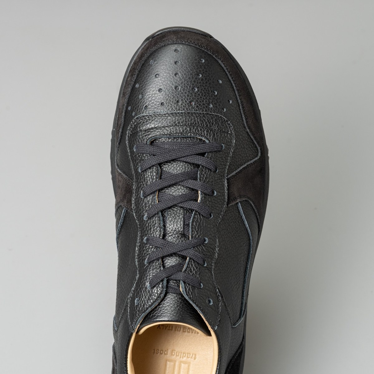 トレーディングポスト RUN-CLIMB BLACK+BLACK トレッキングスニーカー メンズ